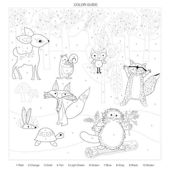 Buy The Faber Castell Color By Number Kit Forest Friends At Michaels